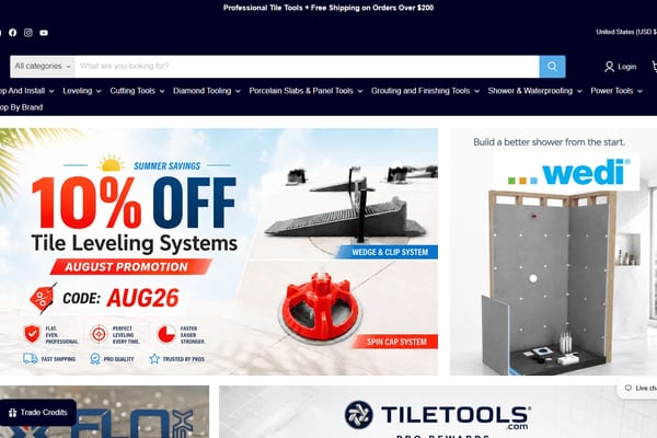 TileTools website, built by Local Lead Connector